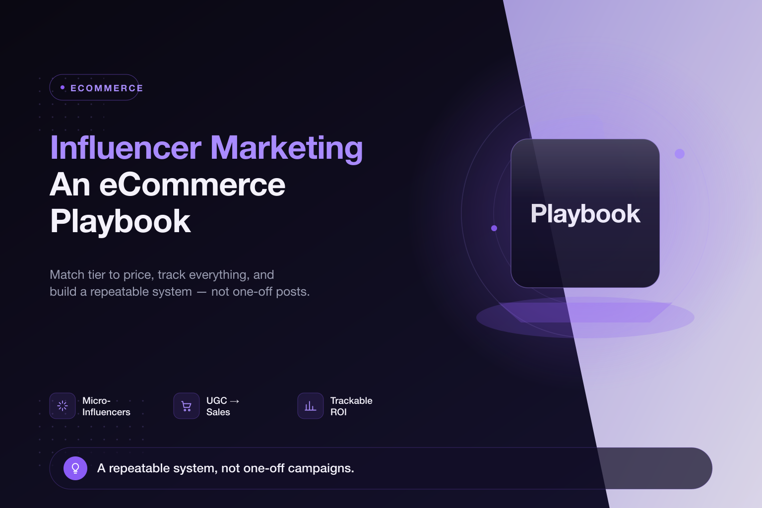 Influencer Marketing for eCommerce Brands: A Practical Playbook