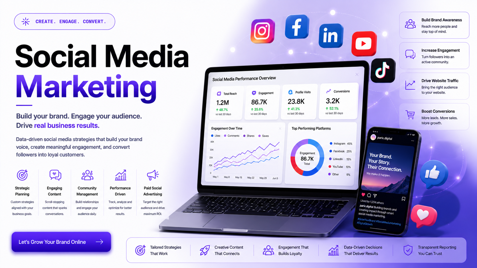 Build a brand people follow and buy.